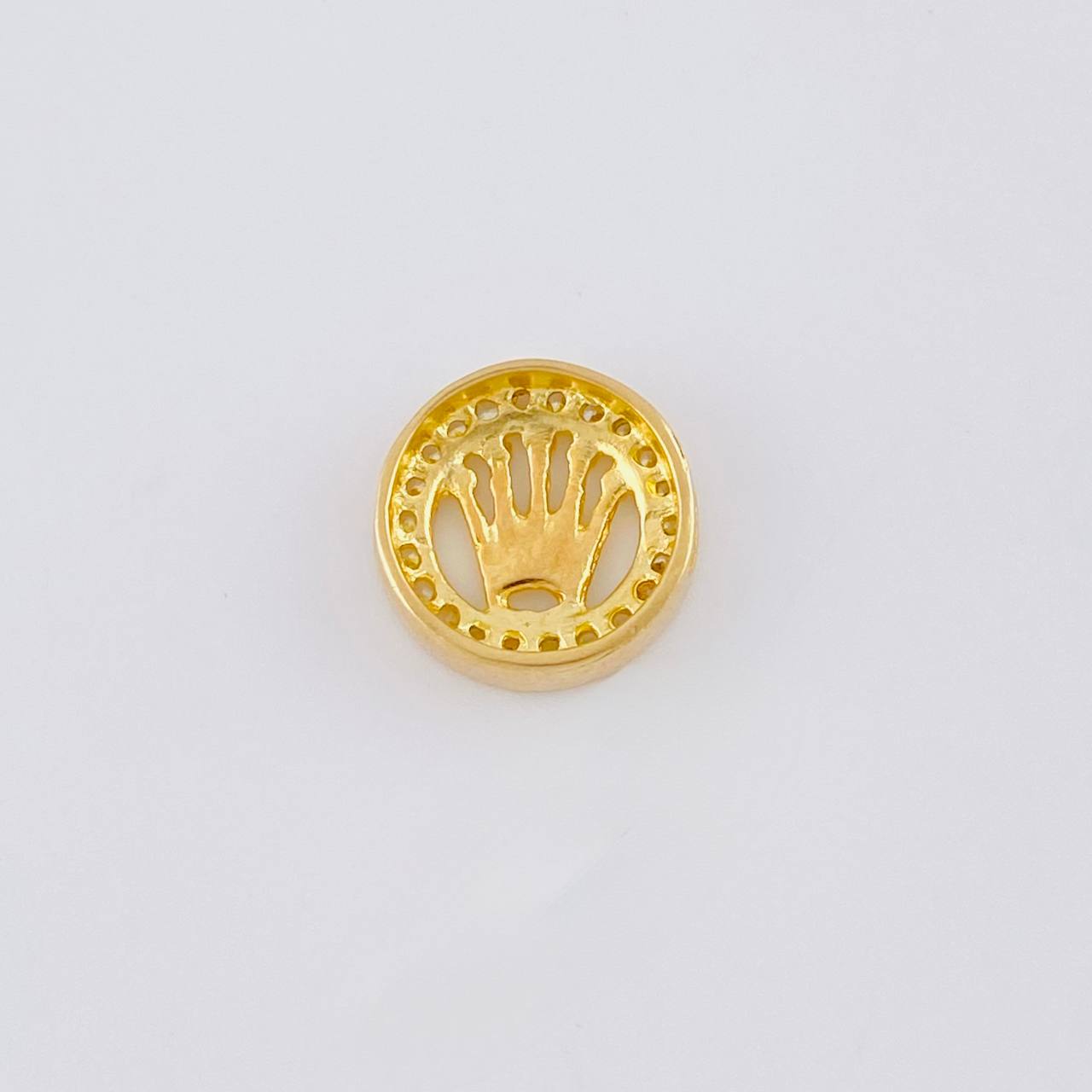 Herraje Tambor Corona 1.75 g / 1 cm Oro Amarillo 18K