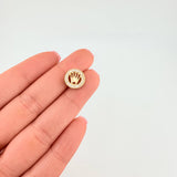 Herraje Tambor Corona 1.75 g / 1 cm Oro Amarillo 18K