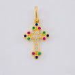 Dije Cruz Tupida 1.1 g / 2 cm Oro Amarillo 18K