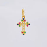 Dije Cruz Tupida 1.1 g / 2 cm Oro Amarillo 18K
