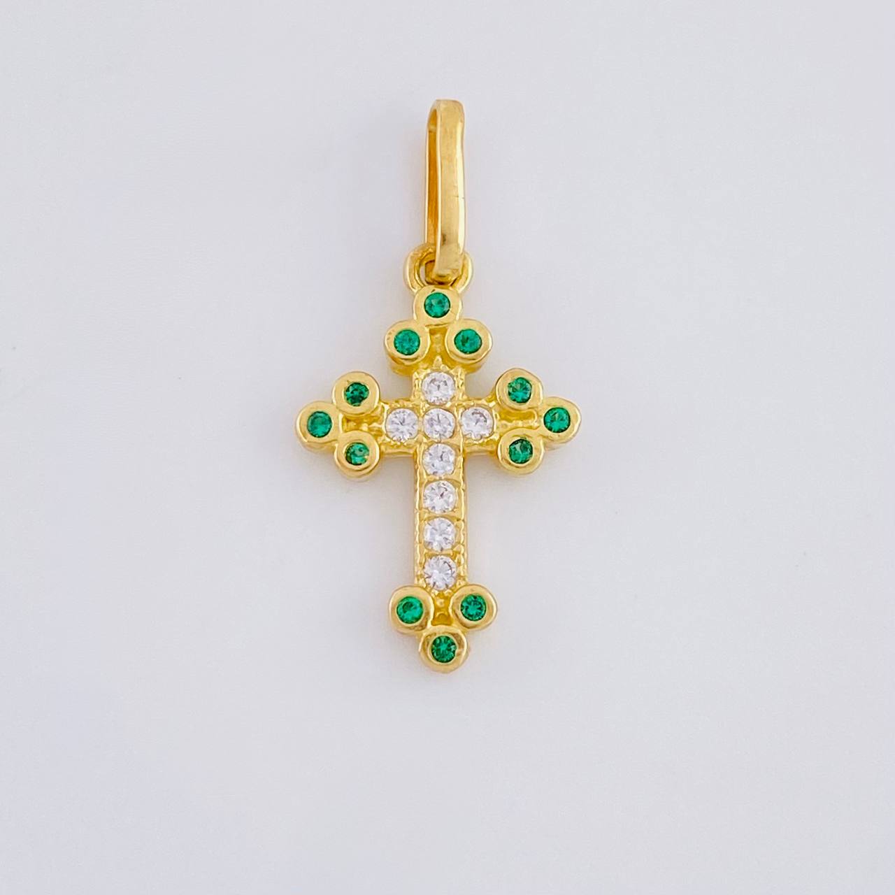 Dije Cruz Tupida 1.05 g / 2.2 cm Oro Amarillo 18K