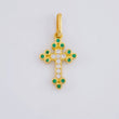 Dije Cruz Tupida 1.05 g / 2.2 cm Oro Amarillo 18K