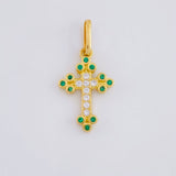 Dije Cruz Tupida 1.05 g / 2.2 cm Oro Amarillo 18K