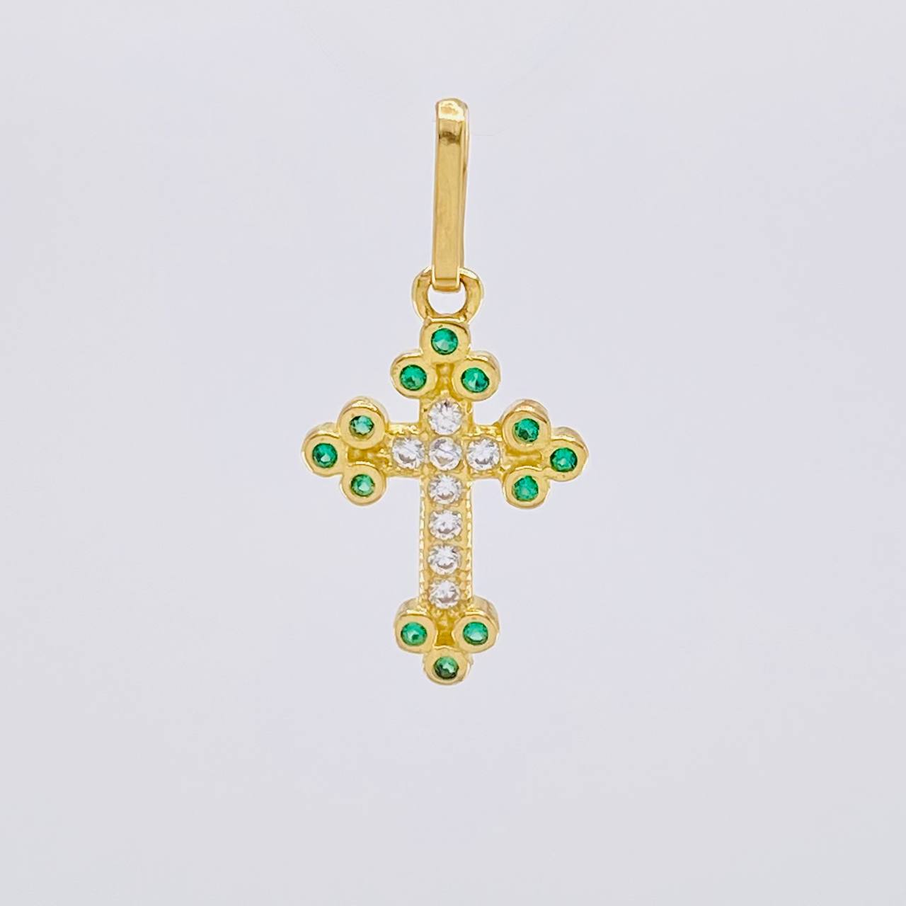 Dije Cruz Tupida 1.05 g / 2.2 cm Oro Amarillo 18K