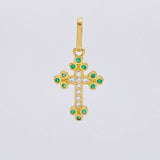Dije Cruz Tupida 1.05 g / 2.2 cm Oro Amarillo 18K