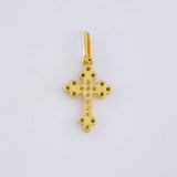 Dije Cruz Tupida 1.05 g / 2.2 cm Oro Amarillo 18K