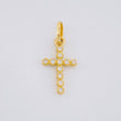 Dije Cruz Tupida 0.7 g / 2 cm Oro Amarillo 18K