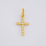 Dije Cruz Tupida 0.7 g / 2 cm Oro Amarillo 18K