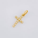 Dije Cruz Tupida 0.7 g / 2 cm Oro Amarillo 18K