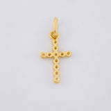 Dije Cruz Tupida 0.7 g / 2 cm Oro Amarillo 18K