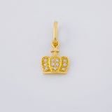 Dije Corona Tupida 0.8 g / 1.6 cm Oro Amarillo 18K