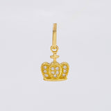 Dije Corona Tupida 0.8 g / 1.6 cm Oro Amarillo 18K
