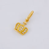 Dije Corona Tupida 0.8 g / 1.6 cm Oro Amarillo 18K