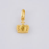 Dije Corona Tupida 0.8 g / 1.6 cm Oro Amarillo 18K