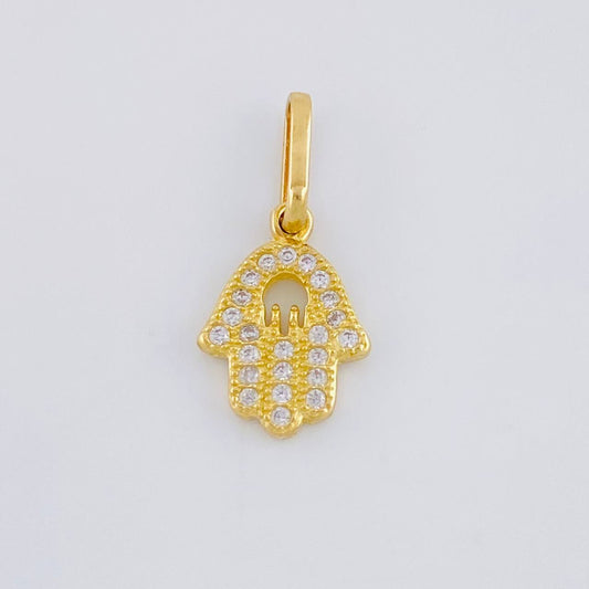 Dije Mano Hamsa 0.85 g / 1.7 cm Oro Amarillo 18K