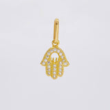 Dije Mano Hamsa 0.85 g / 1.7 cm Oro Amarillo 18K