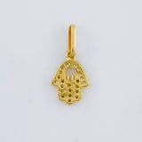 Dije Mano Hamsa 0.85 g / 1.7 cm Oro Amarillo 18K