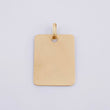 Dije Placa Cuadrada 1.8 g / 2.7 cm Oro Amarillo 18K
