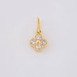 Dije Flor Trebol Cuatro Hojas 0.5 g / 1.2 cm Oro Amarillo 18K
