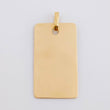 Dije Placa Rectangular 1.45 g / 2.7 cm Oro Amarillo 18K