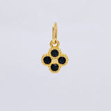 Dije Flor Trebol Cuatro Hojas 0.65 g / 1.2 cm Oro Amarillo 18K
