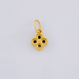Dije Flor Trebol Cuatro Hojas 0.5 g / 1.2 cm Oro Amarillo 18K
