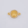 Herraje Circulo Corona 1.4 g / 1.5 cm Oro Amarillo 18K