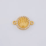 Herraje Circulo Corona 1.4 g / 1.5 cm Oro Amarillo 18K