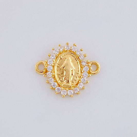 Herraje Virgen Milagrosa 0.8 g / 1.2 cm Oro Amarillo 18K