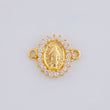 Herraje Virgen Milagrosa 0.75 g / 1.2 cm Oro Amarillo 18K