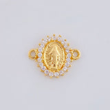 Herraje Virgen Milagrosa 0.8 g / 1.2 cm Oro Amarillo 18K