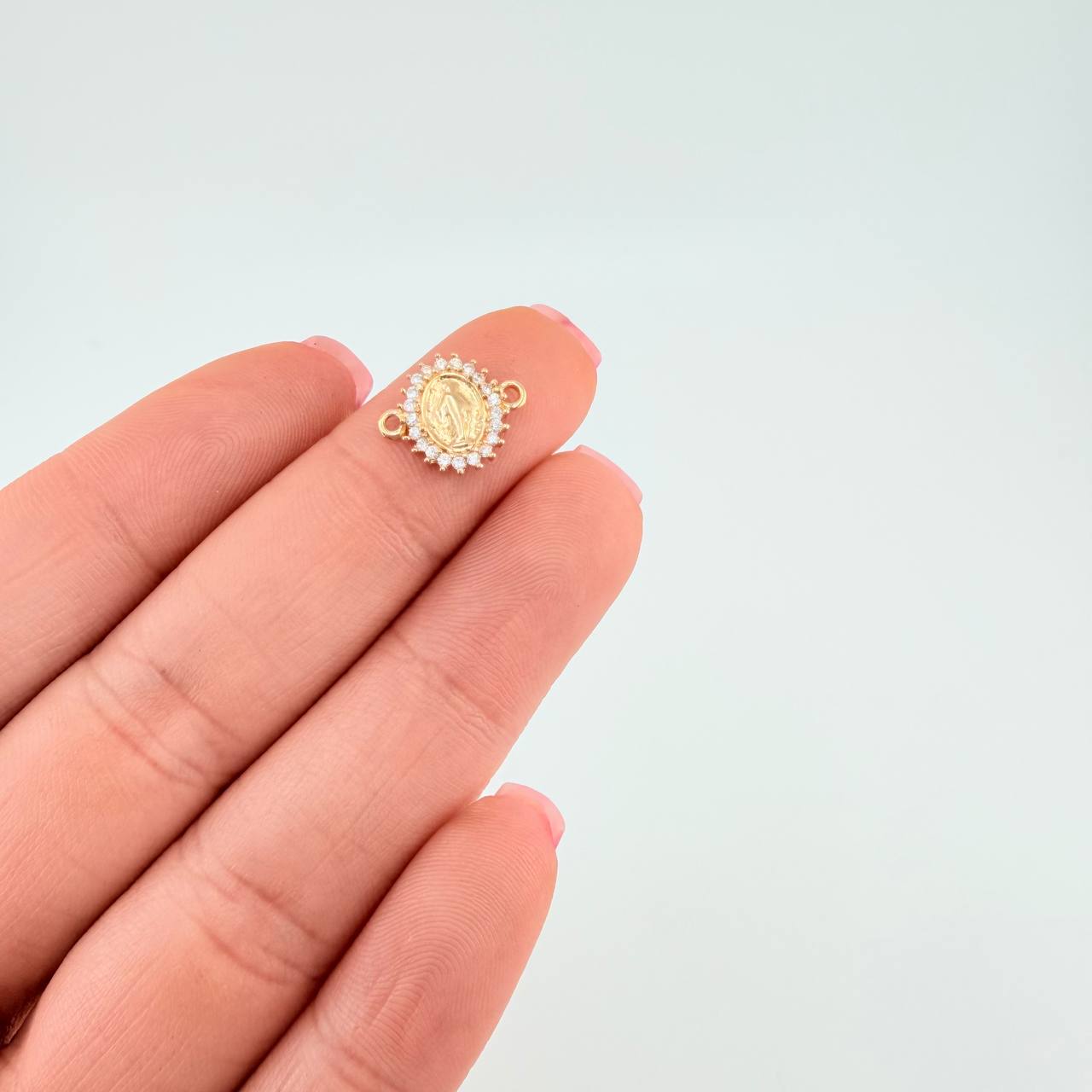 Herraje Virgen Milagrosa 0.8 g / 1.2 cm Oro Amarillo 18K