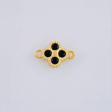 Herraje Flor Trebol Cuatro Hojas 0.65 g / 1 cm Oro Amarillo 18K