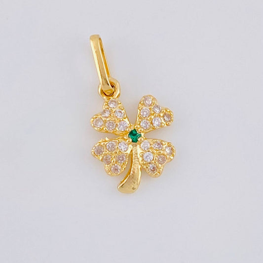 Dije Trebol 0.85 g / 1.7 cm Oro Amarillo 18K