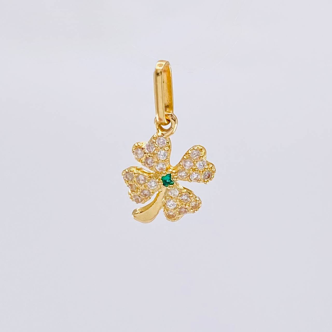 Dije Trebol 0.85 g / 1.7 cm Oro Amarillo 18K