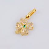 Dije Trebol 0.85 g / 1.7 cm Oro Amarillo 18K