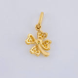 Dije Trebol 0.85 g / 1.7 cm Oro Amarillo 18K