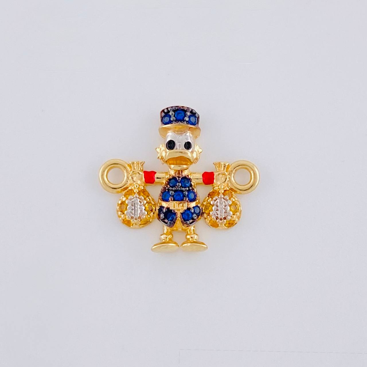 Herraje Pato Bolsa Dinero 1.35 g / 1.6 cm Oro Amarillo 18K