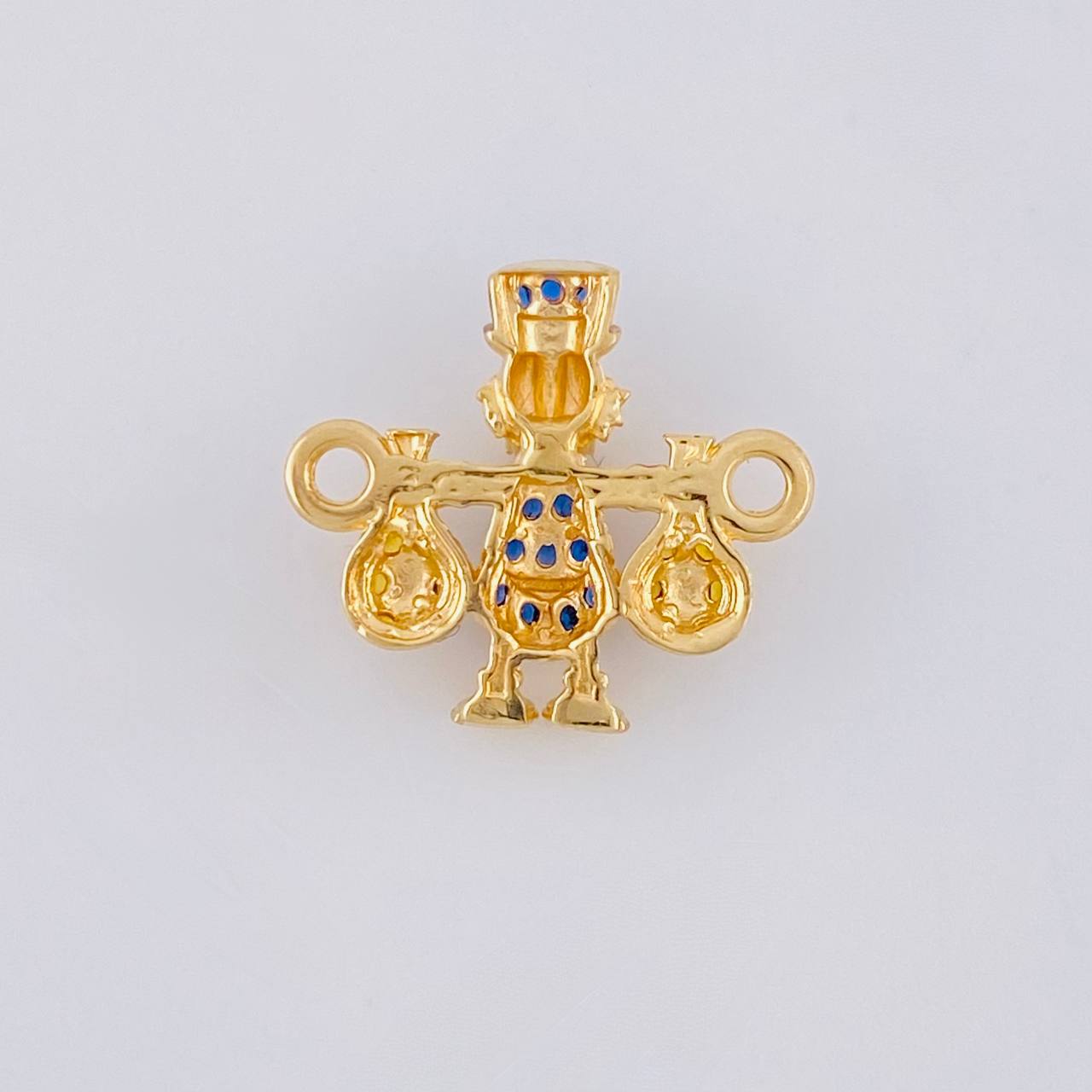 Herraje Pato Bolsas Dinero 1.5 g / 1.6 cm Oro Amarillo 18K