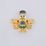 Herraje Pato Bolsas Dinero 1.45 g / 1.6 cm Oro Amarillo 18K
