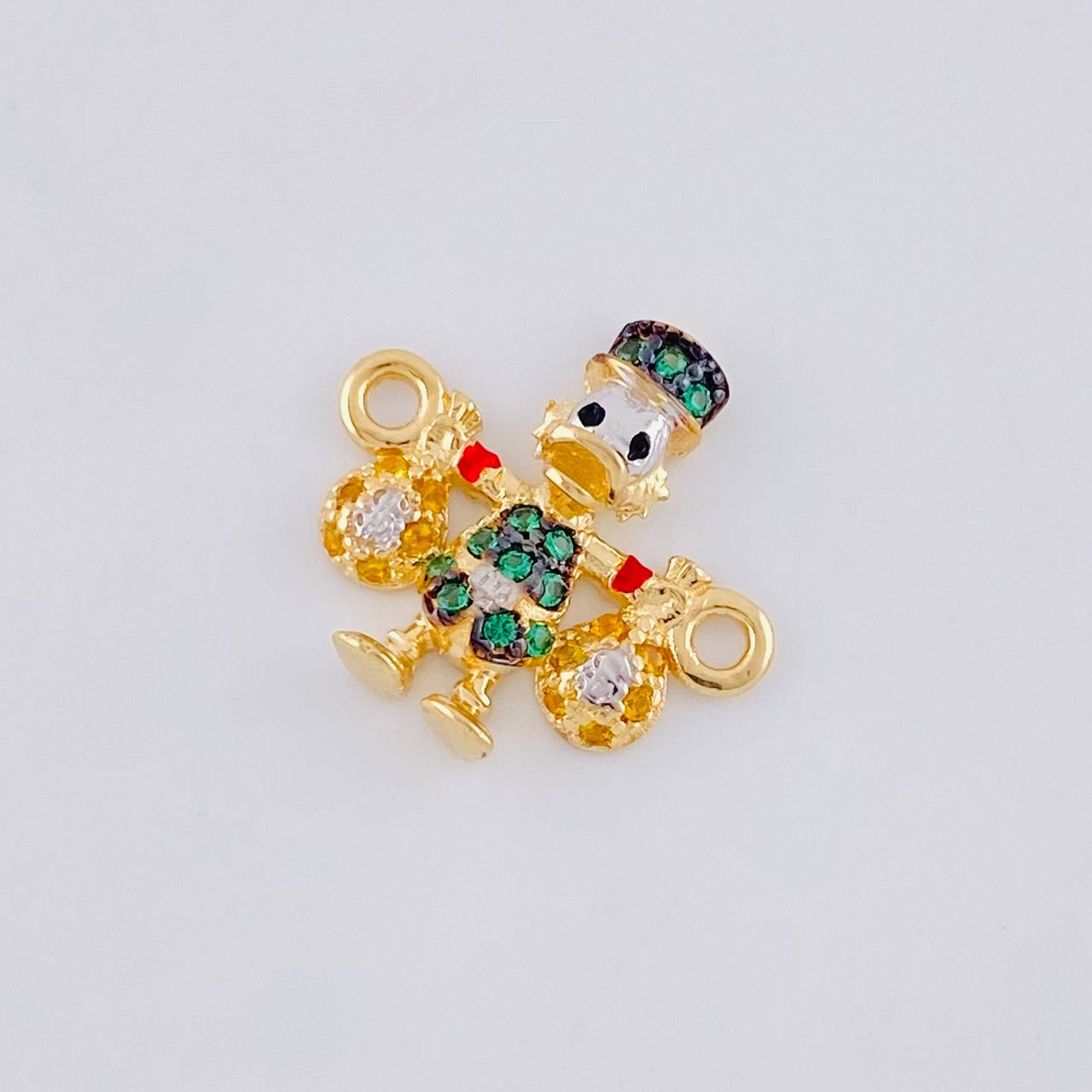 Herraje Pato Bolsas Dinero 1.45 g / 1.6 cm Oro Amarillo 18K