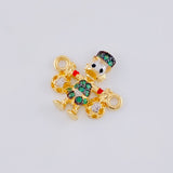 Herraje Pato Bolsa Dinero 1.4 g / 1.6 cm Oro Amarillo 18K