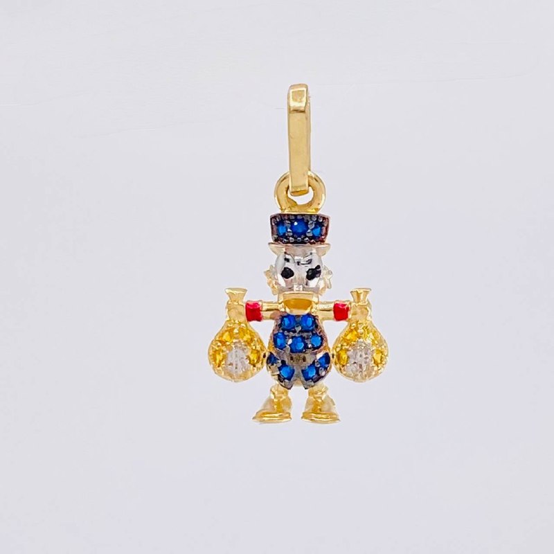 Dije Pato Bolsa Dinero 1.45 g / 2.2 cm Oro Amarillo 18K