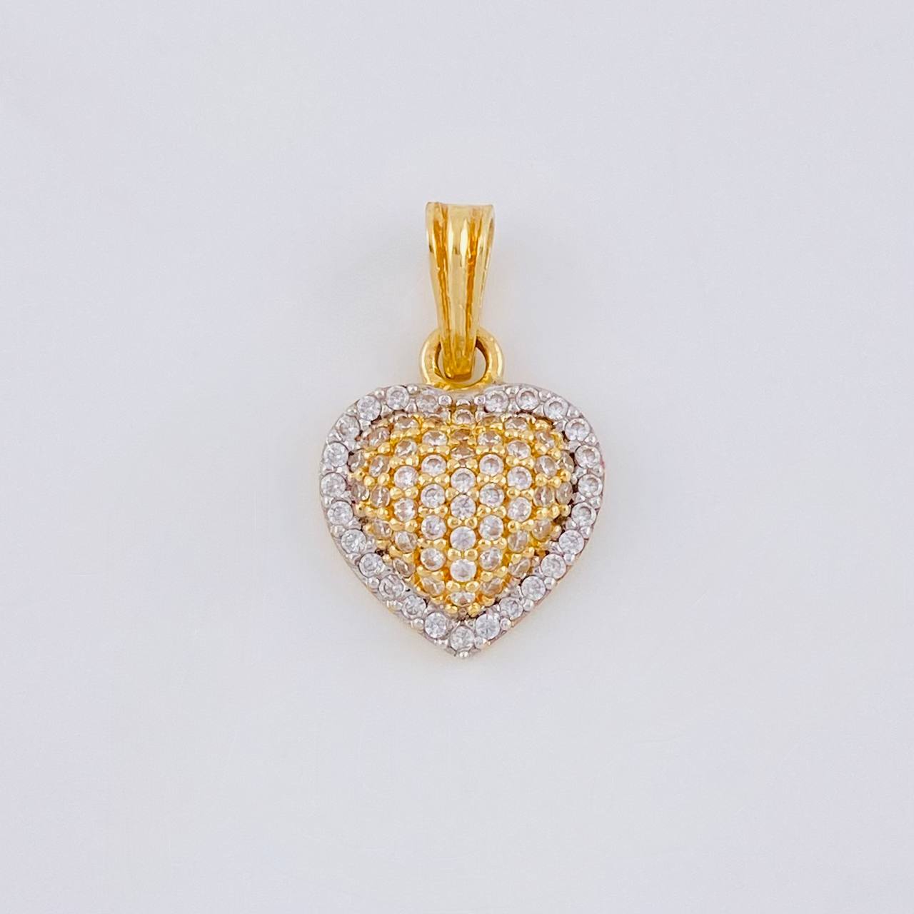 Dije Corazón Tupido 1.75 g / 1.9 cm Oro Amarillo 18K