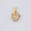 Dije Corazón Tupido 1.75 g / 1.9 cm Oro Amarillo 18K