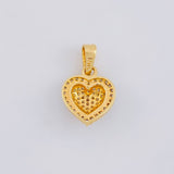 Dije Corazón Tupido 1.75 g / 1.9 cm Oro Amarillo 18K