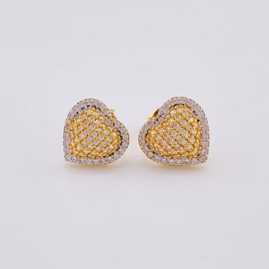 Topos Corazón Tupido 3.25 g / 11.3 mm Oro Amarillo 18K