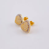 Topos Corazón Tupido 3.25 g / 11.3 mm Oro Amarillo 18K