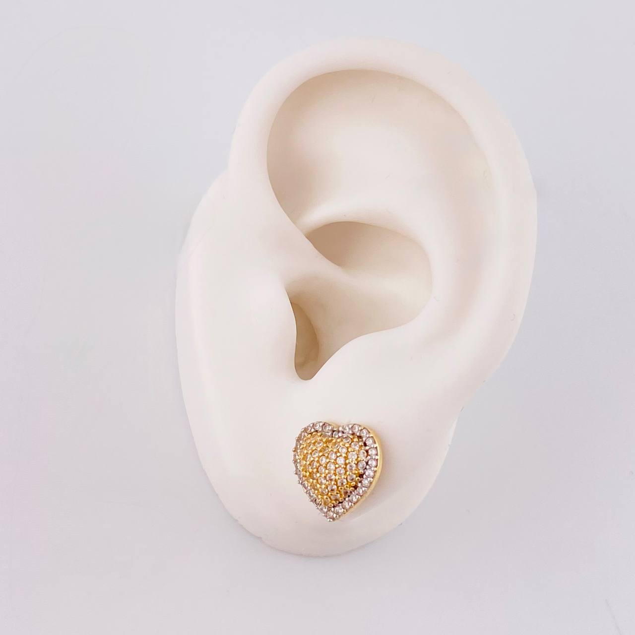 Topos Corazón Tupido 3.25 g / 11.3 mm Oro Amarillo 18K