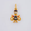 Dije Pato Bolsa Dinero 1.55 g / 2.2 cm Dos Oros Amarillo Blanco 18K